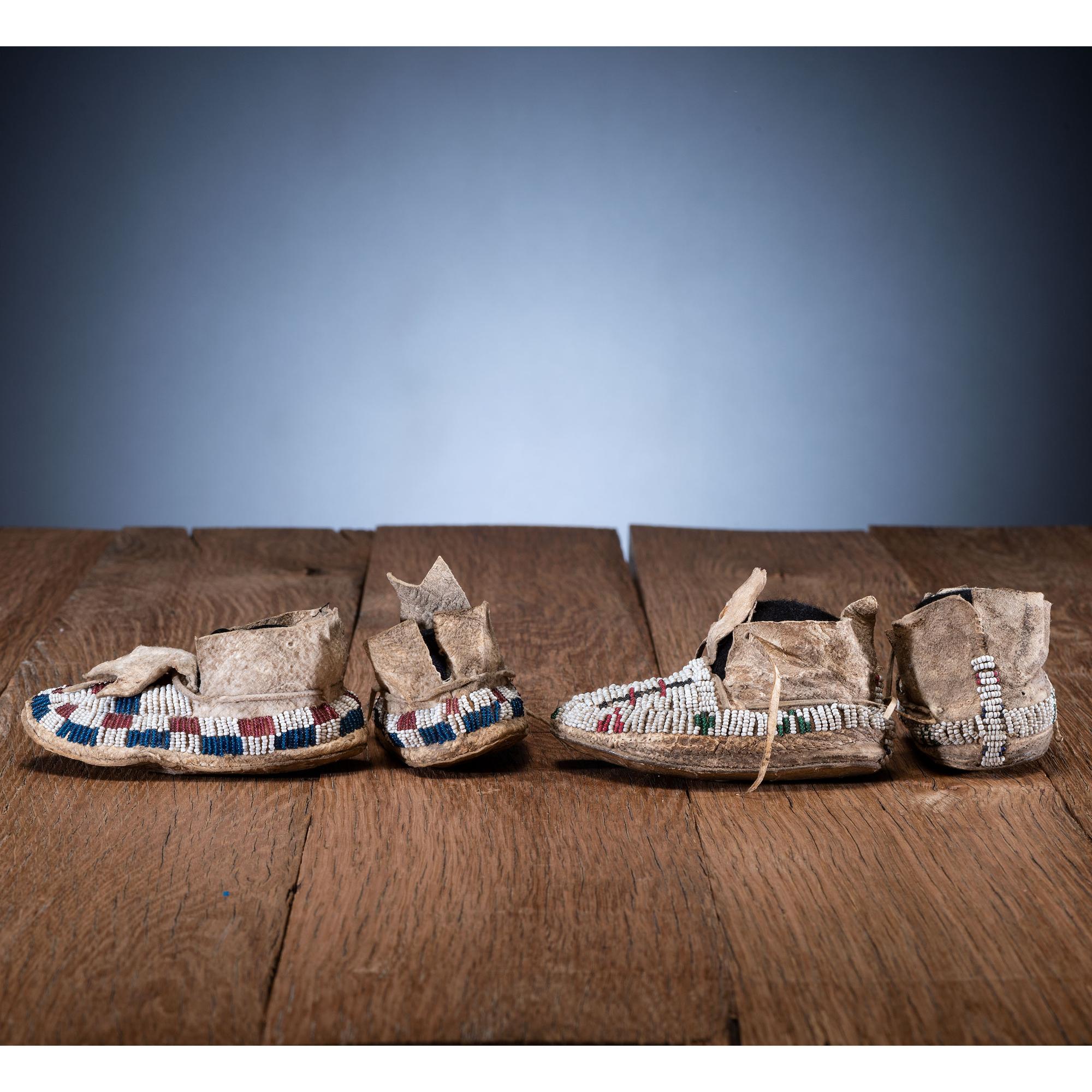 Arapaho and Cheyenne Child's Moccasins