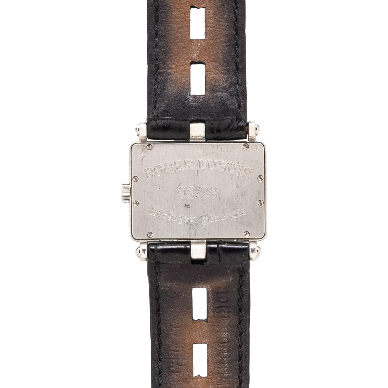 ROGER DUBUIS, 18K WHITE GOLD, DIAMOND, AND MOTHER-OF-PEARL DIAL 'TOO MUCH' WATCH