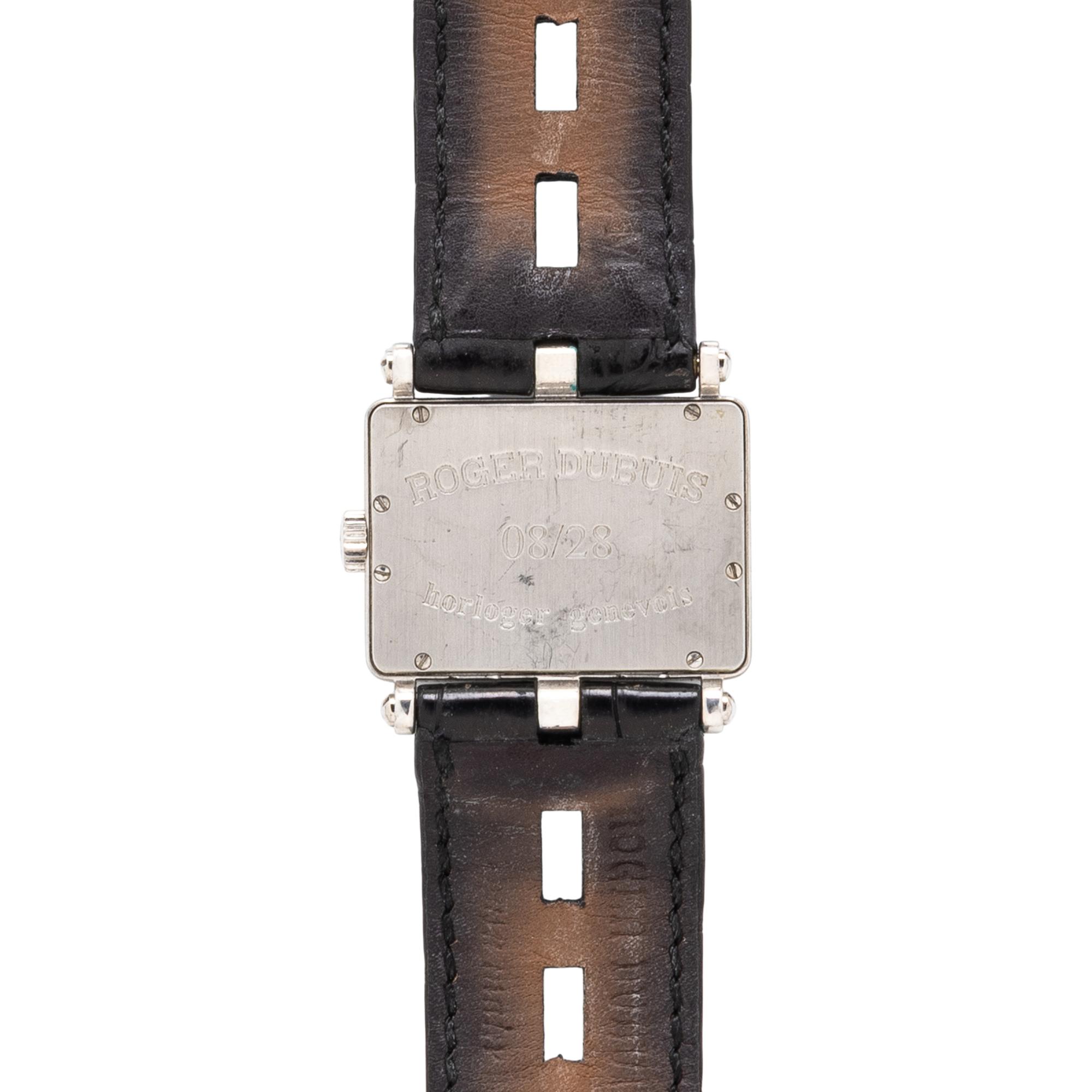 ROGER DUBUIS, 18K WHITE GOLD, DIAMOND, AND MOTHER-OF-PEARL DIAL 'TOO MUCH' WATCH