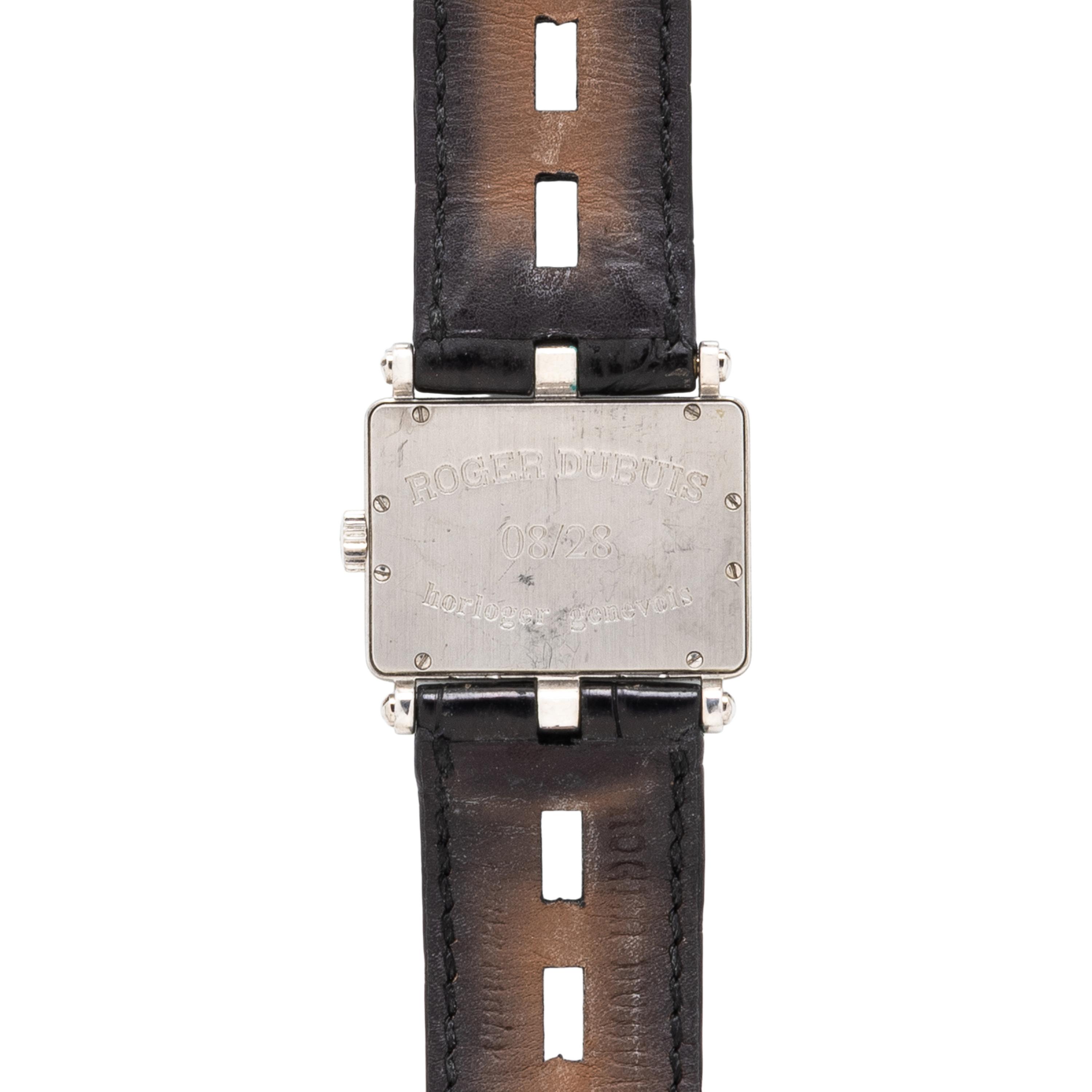 ROGER DUBUIS, 18K WHITE GOLD, DIAMOND, AND MOTHER-OF-PEARL DIAL 'TOO MUCH' WATCH