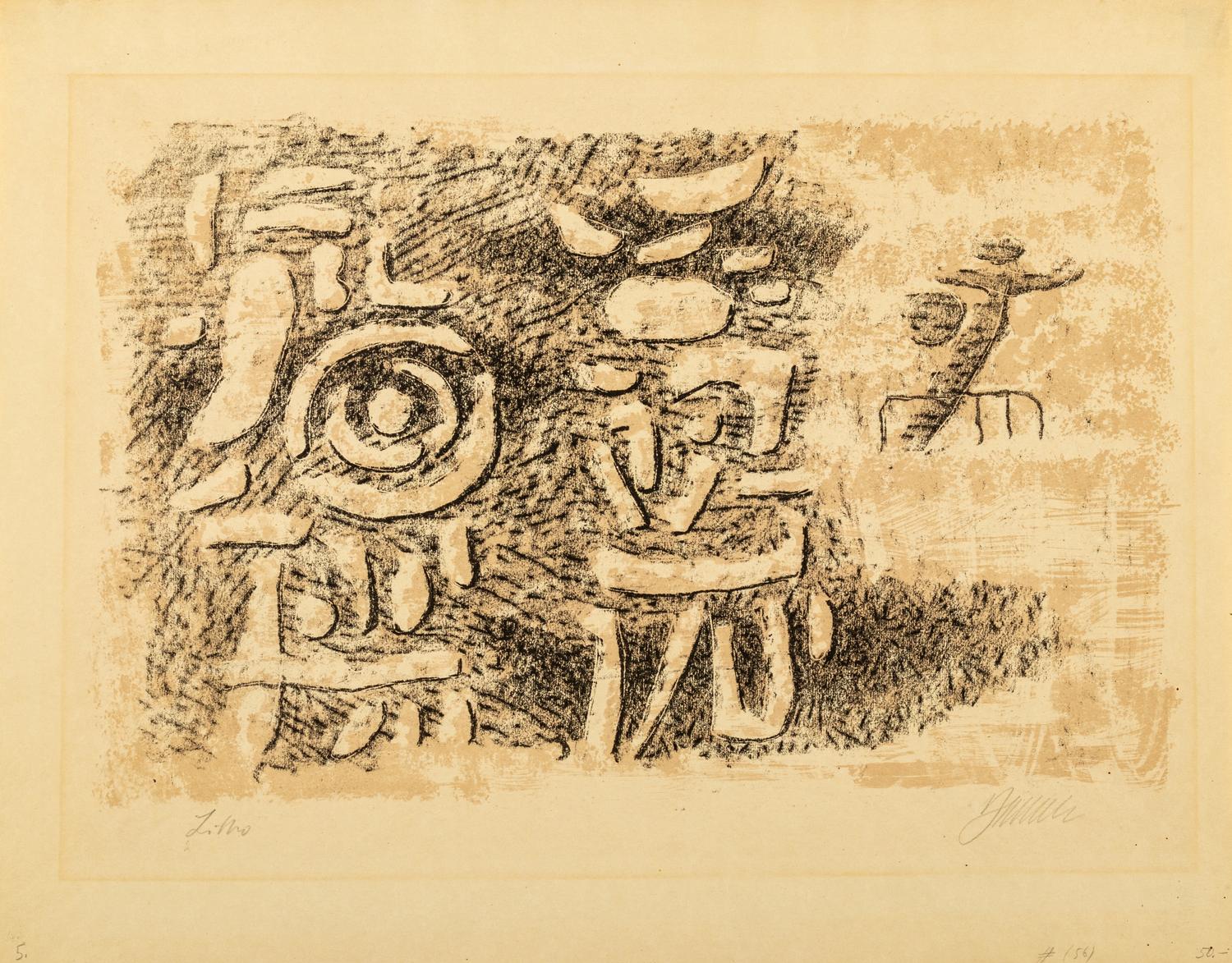 Der Maler , 1930 and Gilgamesch hat viele Qualen erdulden (a pair of works)