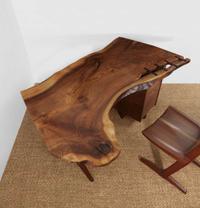 George Nakashima Exceptional "Conoid" Desk, New Hope, Pennsylvania, 1961