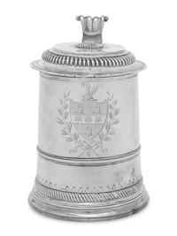A Queen Anne Britannia Silver Covered Tankard