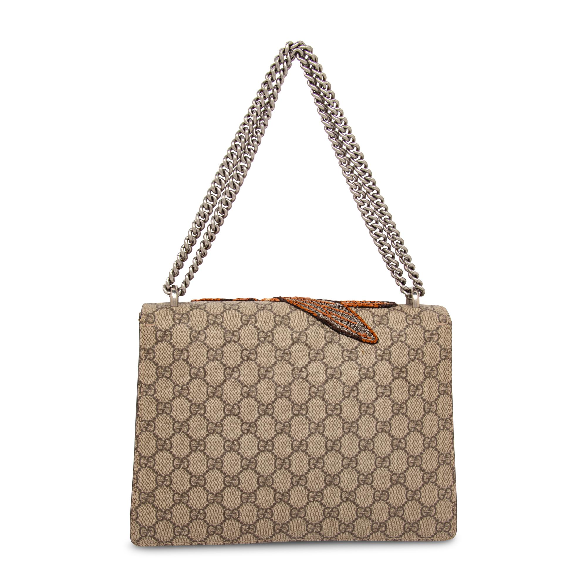 GUCCI, BEE-EMBROIDERED DIONYSUS BAG