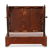 A George III Satinwood-Strung Mahogany Dressing Mirror