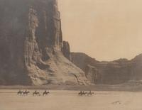 CURTIS, Edward (1868-1952), photographer. Canyon de Chelly.