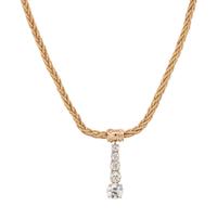 YELLOW GOLD AND DIAMOND NECKLACE