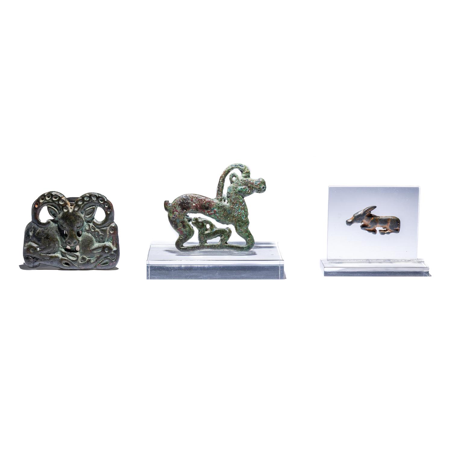 Three Eurasian Bronze Appliqués