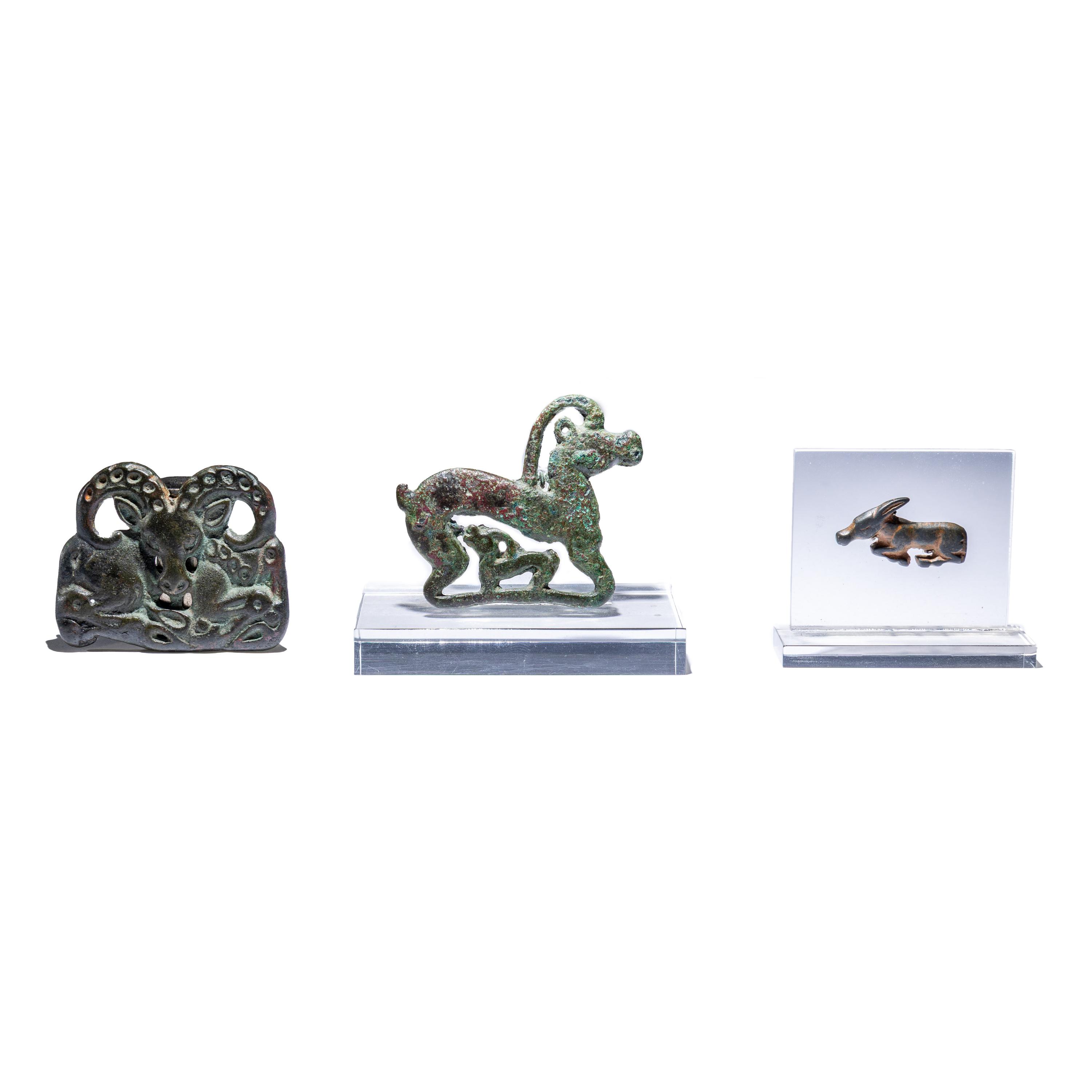 Three Eurasian Bronze Appliqués