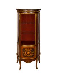 A Louis XVI Style Gilt-Metal-Mounted Mahogany Vitrine — 20TH CENTURY