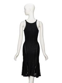 John Galliano, Lace Knit Black Bodycon Dress