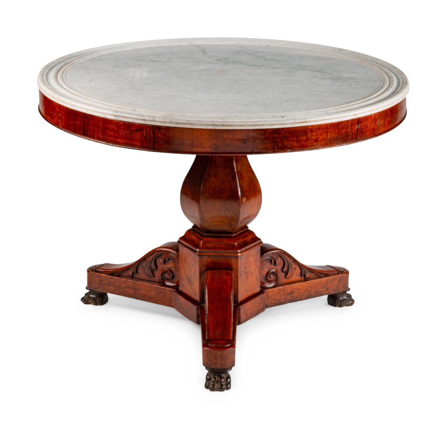 A Louis Philippe Mahogany Center Table