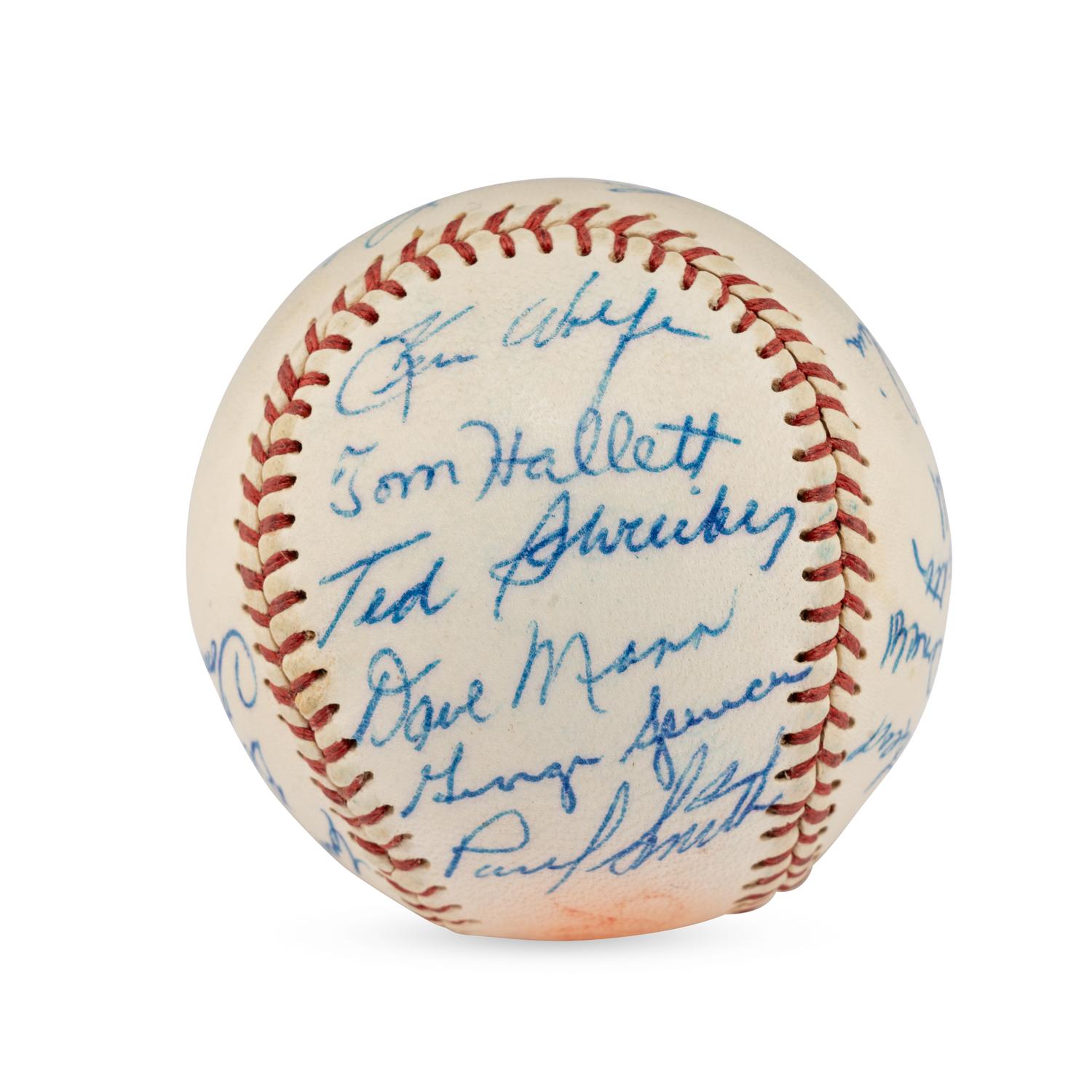 A 1962 Seattle Rainers Team Signed Autograph Baseball