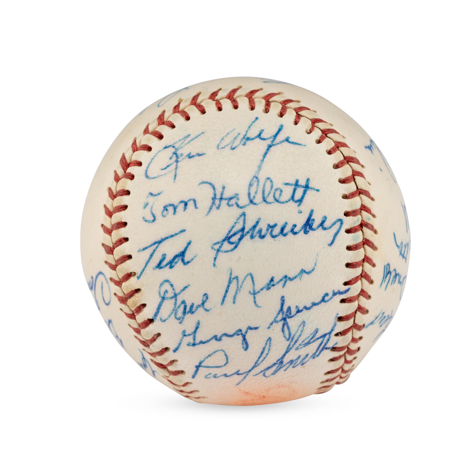 A 1962 Seattle Rainers Team Signed Autograph Baseball