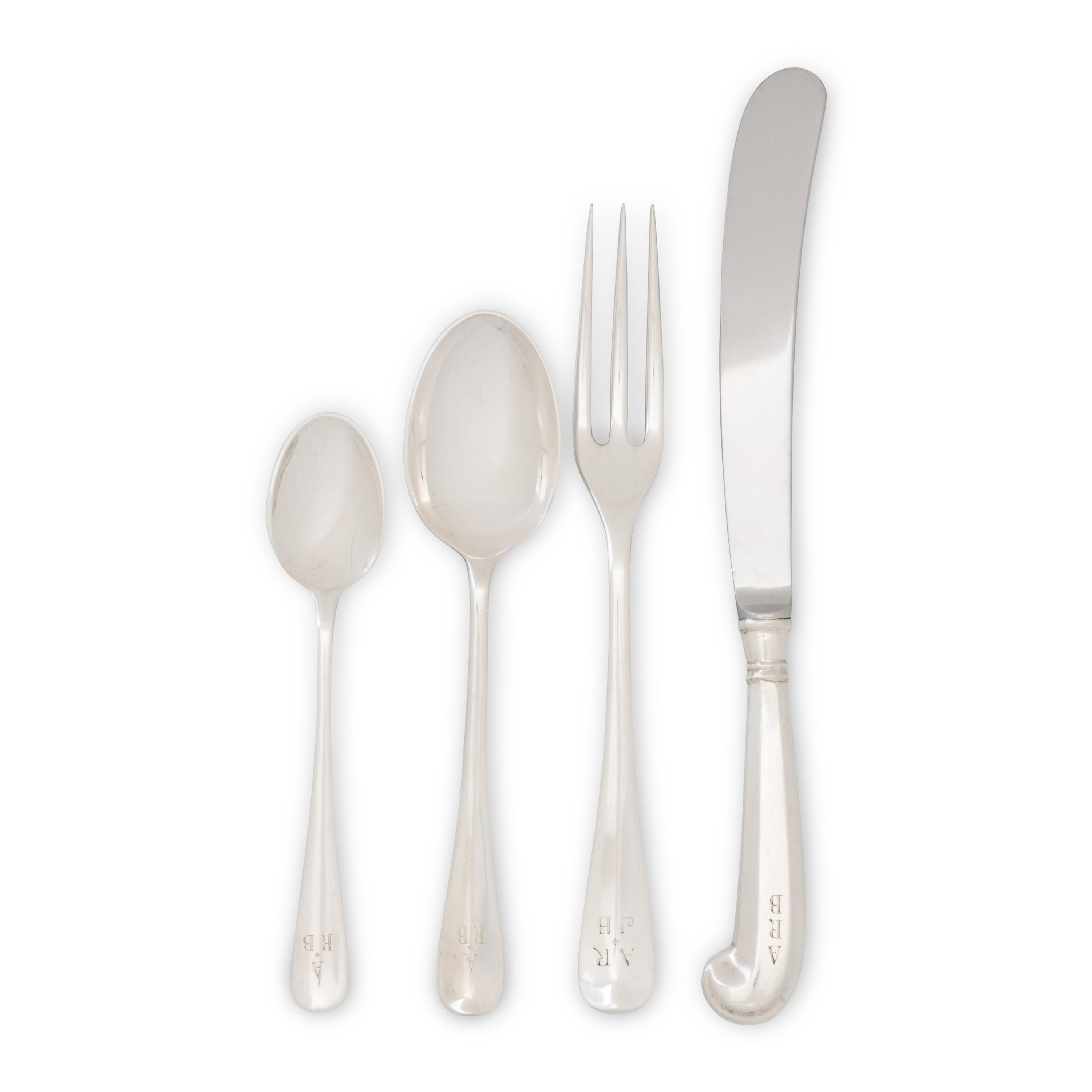 An American Silver Flatware Service