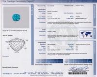 A Fine 4.01 Carat Cushion Cut Brazilian Paraiba Tourmaline,