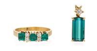 A Collection of 18 Karat Yellow Gold Jewelry, 2.90 dwts.