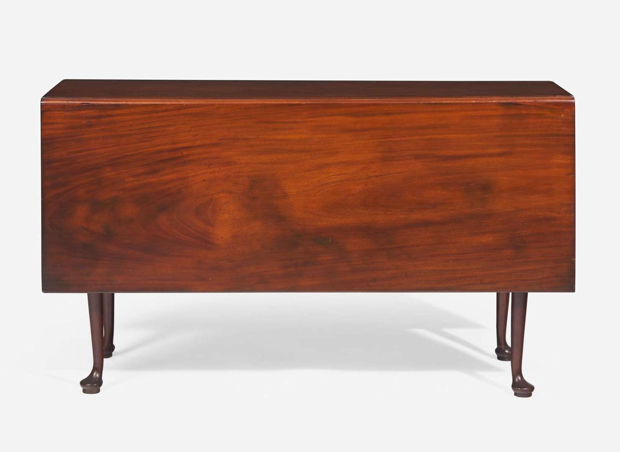 A Queen Anne mahogany drop-leaf table, circa 1750