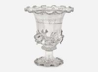 An impressive silverplated wine cooler, H. & Co., late 19th century