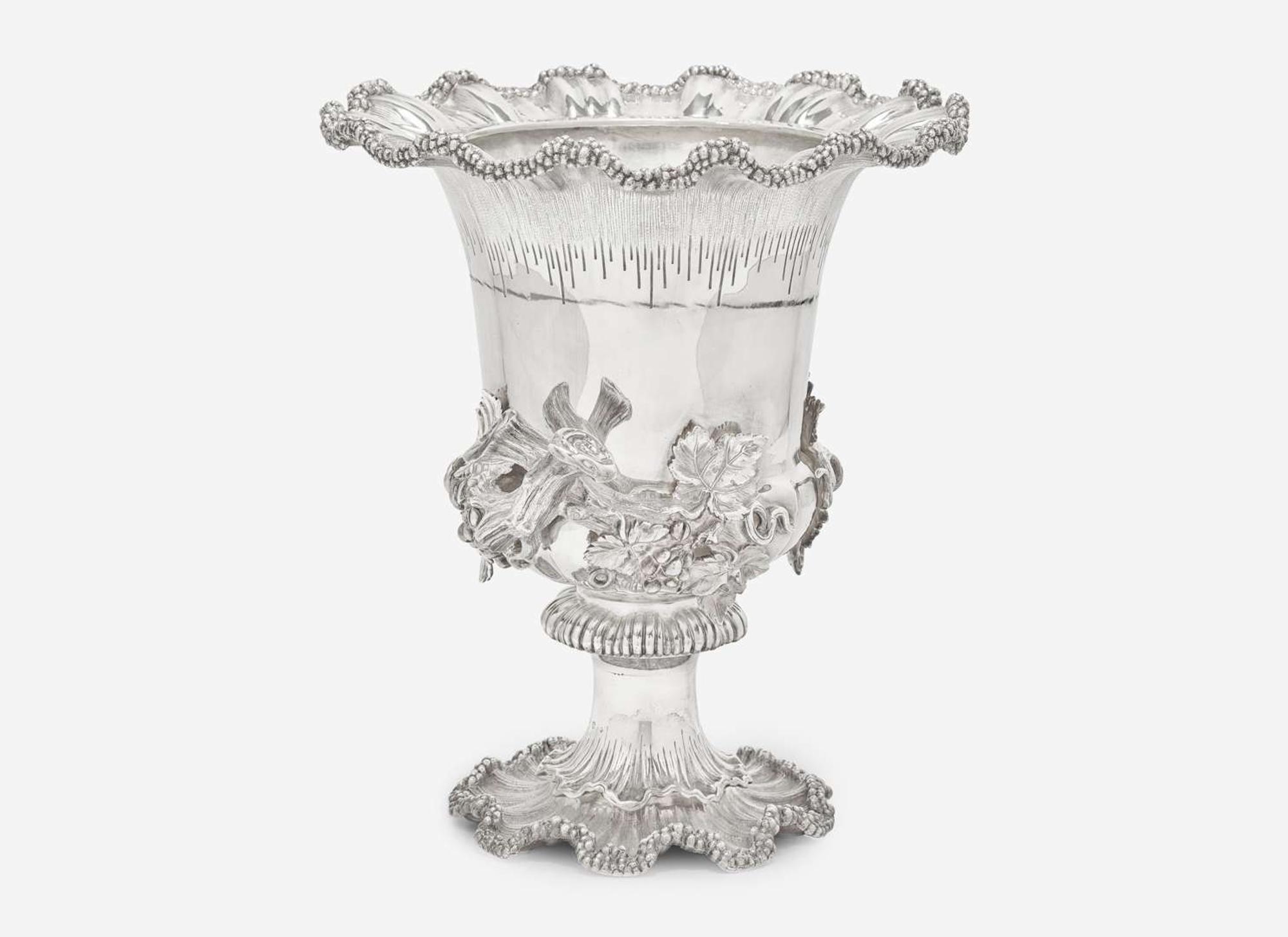 An impressive silverplated wine cooler, H. & Co., late 19th century