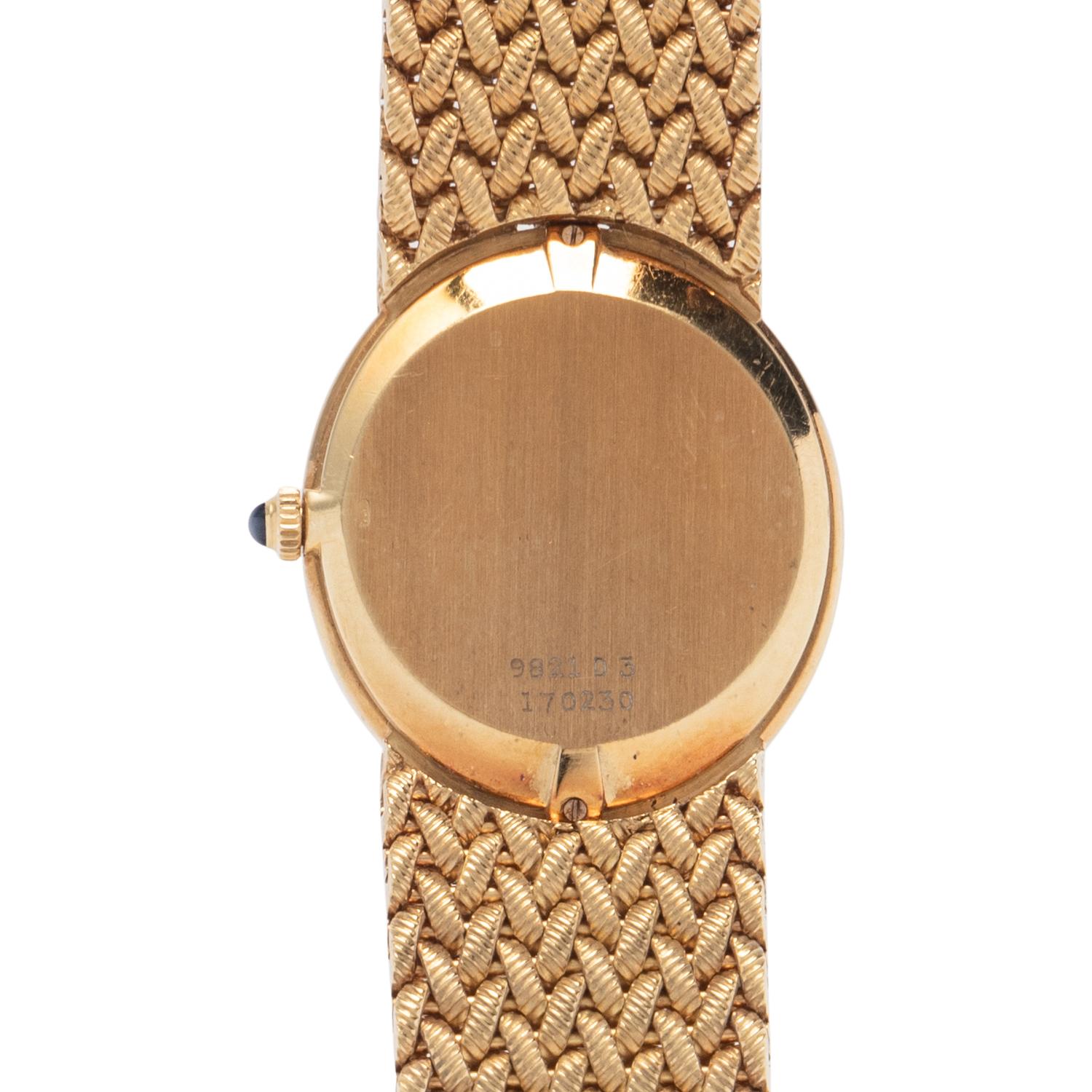 PIAGET FOR CARTIER, YELLOW GOLD WATCH