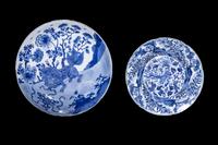Two Chinese Blue and White Porcelain Plates