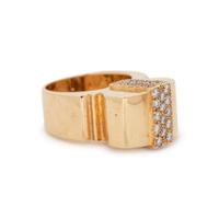 YELLOW GOLD AND DIAMOND RING