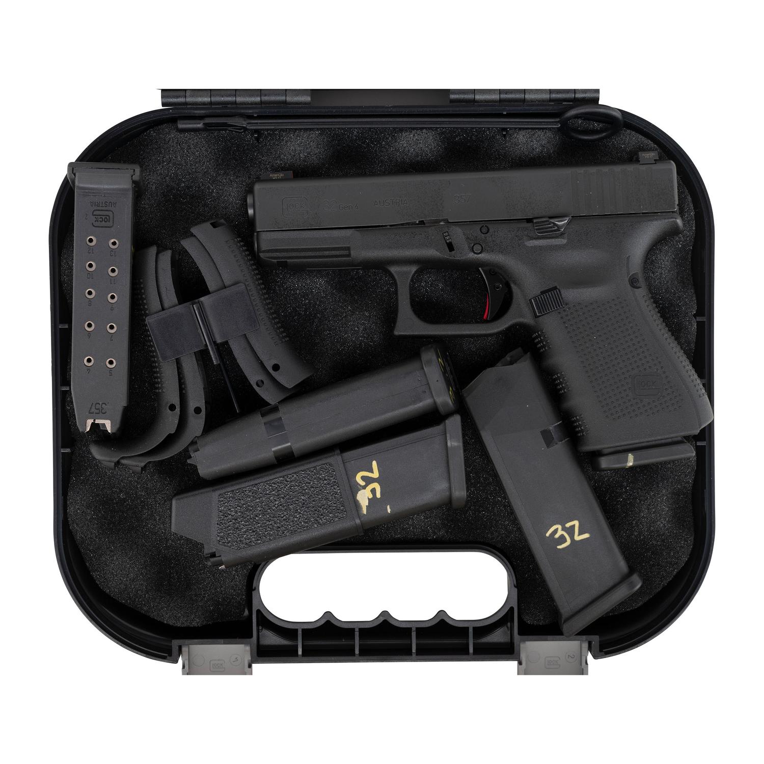 *Upgraded Glock 32 Gen4 .357 Sig Pistol in Box with 5 Magazines