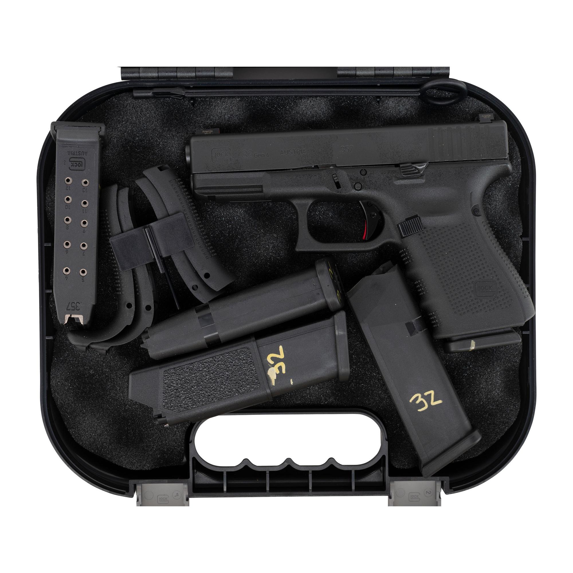 *Upgraded Glock 32 Gen4 .357 Sig Pistol in Box with 5 Magazines