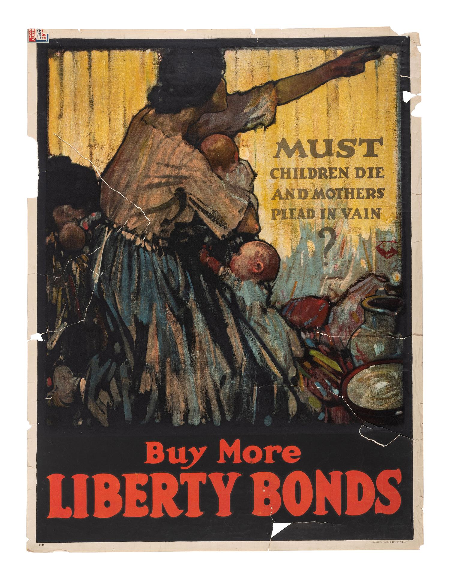 [WORLD WAR I]. A collection of 8 assorted posters, including: