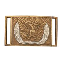 US Model 1851 Enlisted Sword Belt Plate with Silvered Wreath