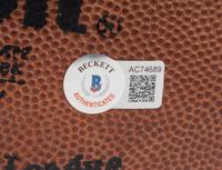 A Football Hall of Fame Legendary Running Backs Signed Autograph Football Featuring Walter Payton, Jim Brown and Gale Sayers (Beckett Authentication Services Letter),