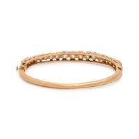 YELLOW GOLD AND DIAMOND BANGLE BRACELET