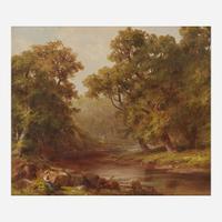 Russell Smith (American, 1812–1896) Sketching Along the Wissahickon