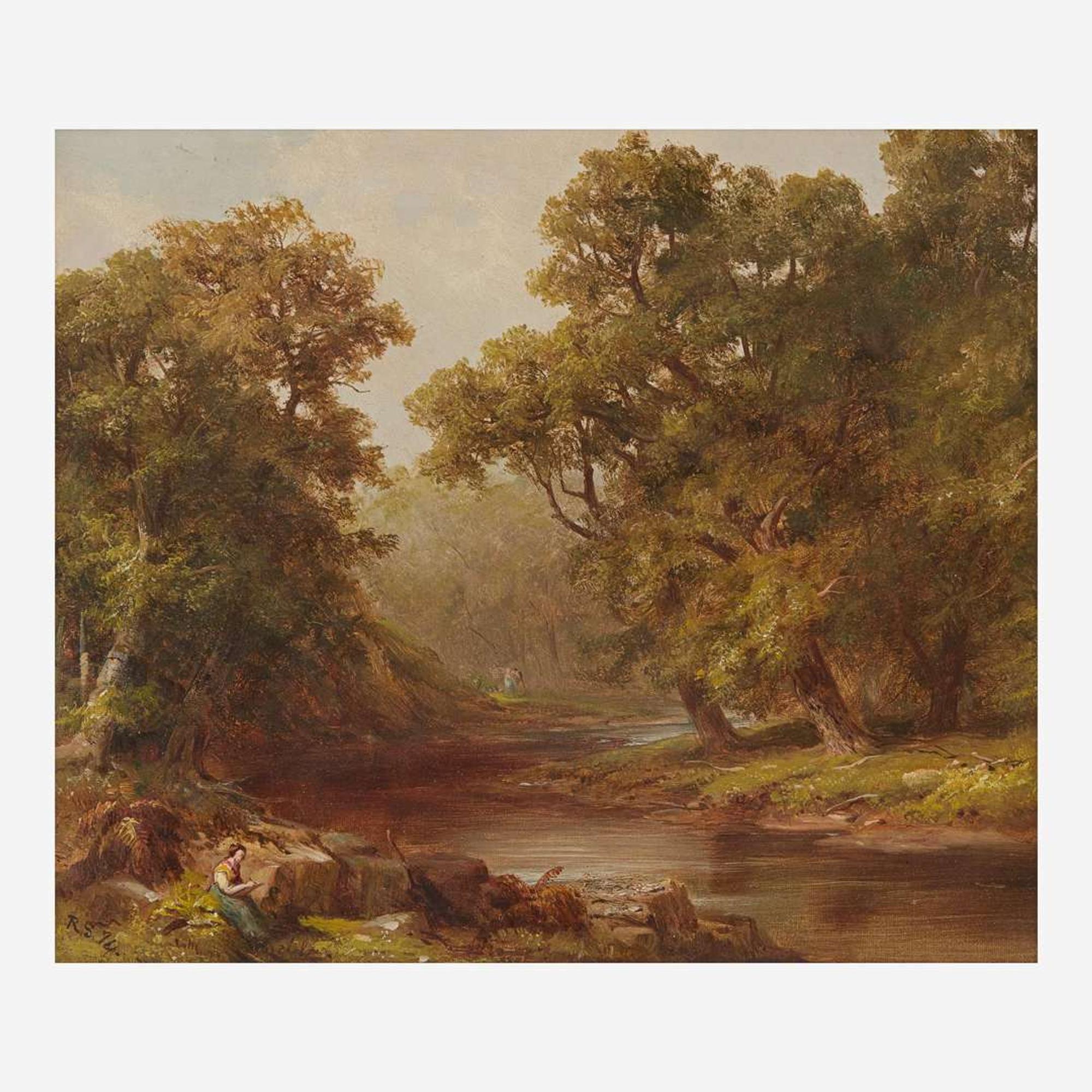 Russell Smith (American, 1812–1896) Sketching Along the Wissahickon