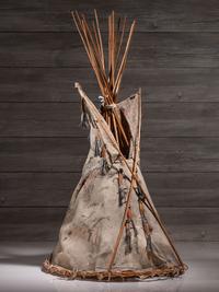 Sioux Painted Hide Model Tipi