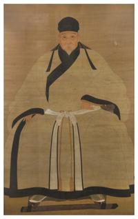 An Ancestor Portrait Height 49 1/2 x width 31 3/8 inches. — LIKELY QING DYNASTY (1644-1911)