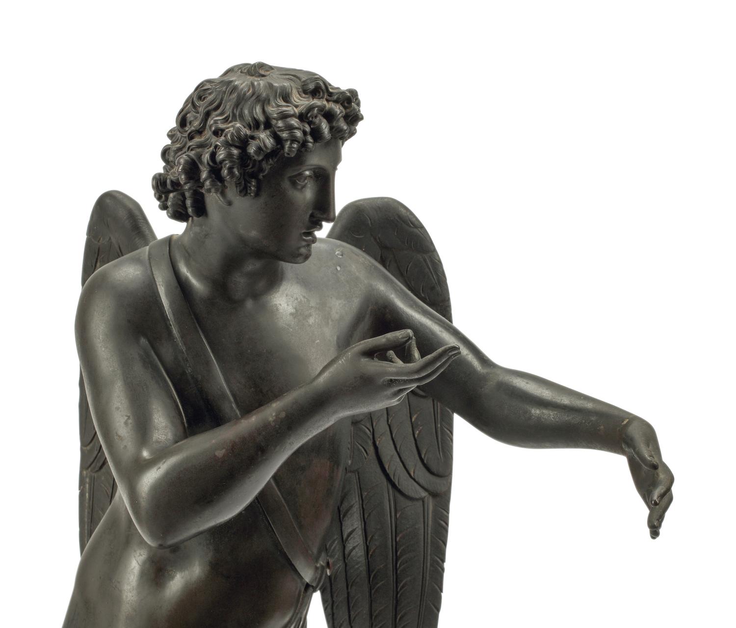 A French Patinated Bronze Figure of Cupid