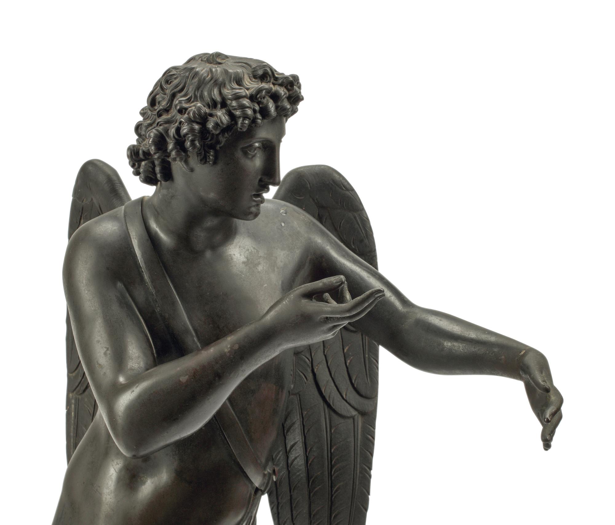 A French Patinated Bronze Figure of Cupid