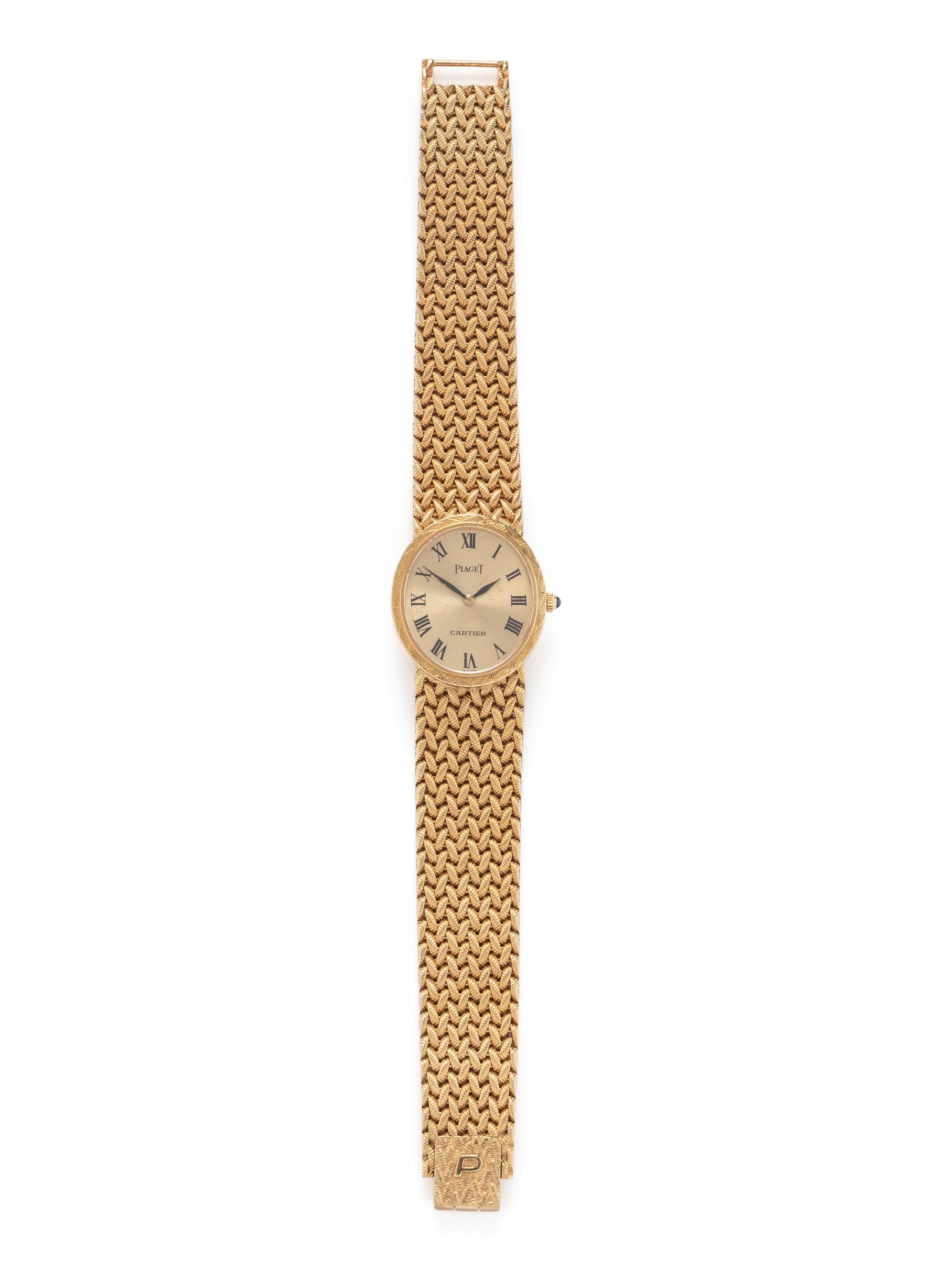 PIAGET FOR CARTIER, YELLOW GOLD WATCH