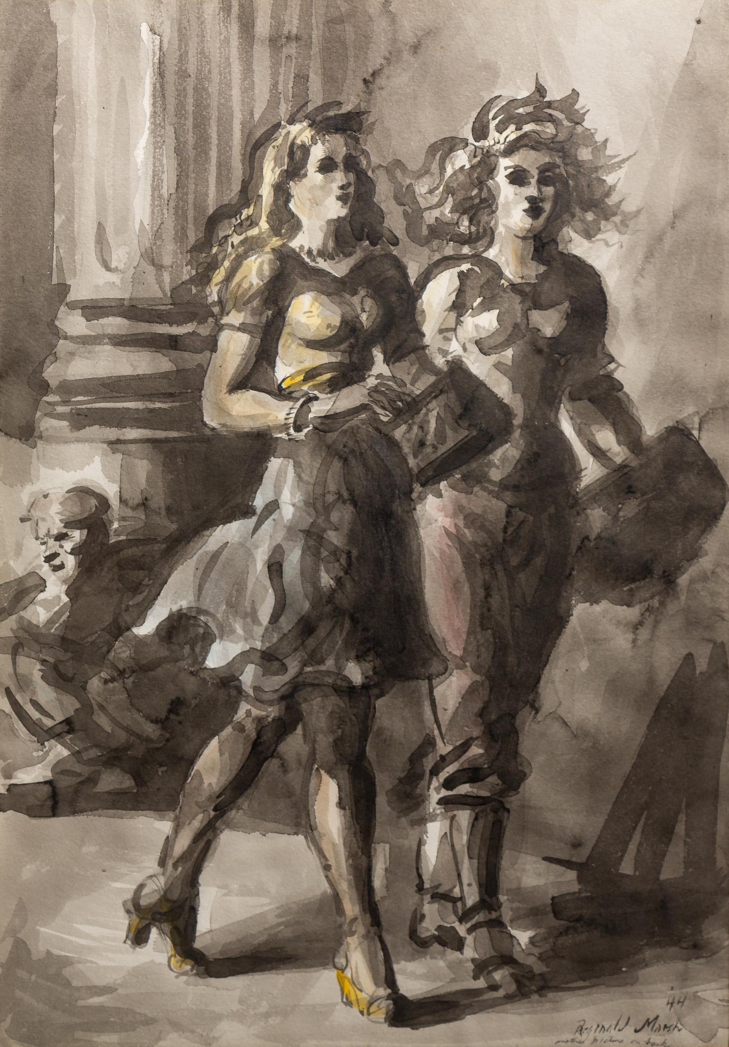 Girls Strolling (a double-sided work), 1943-44