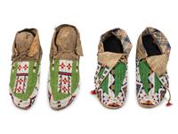 Sioux Beaded Hide Moccasins