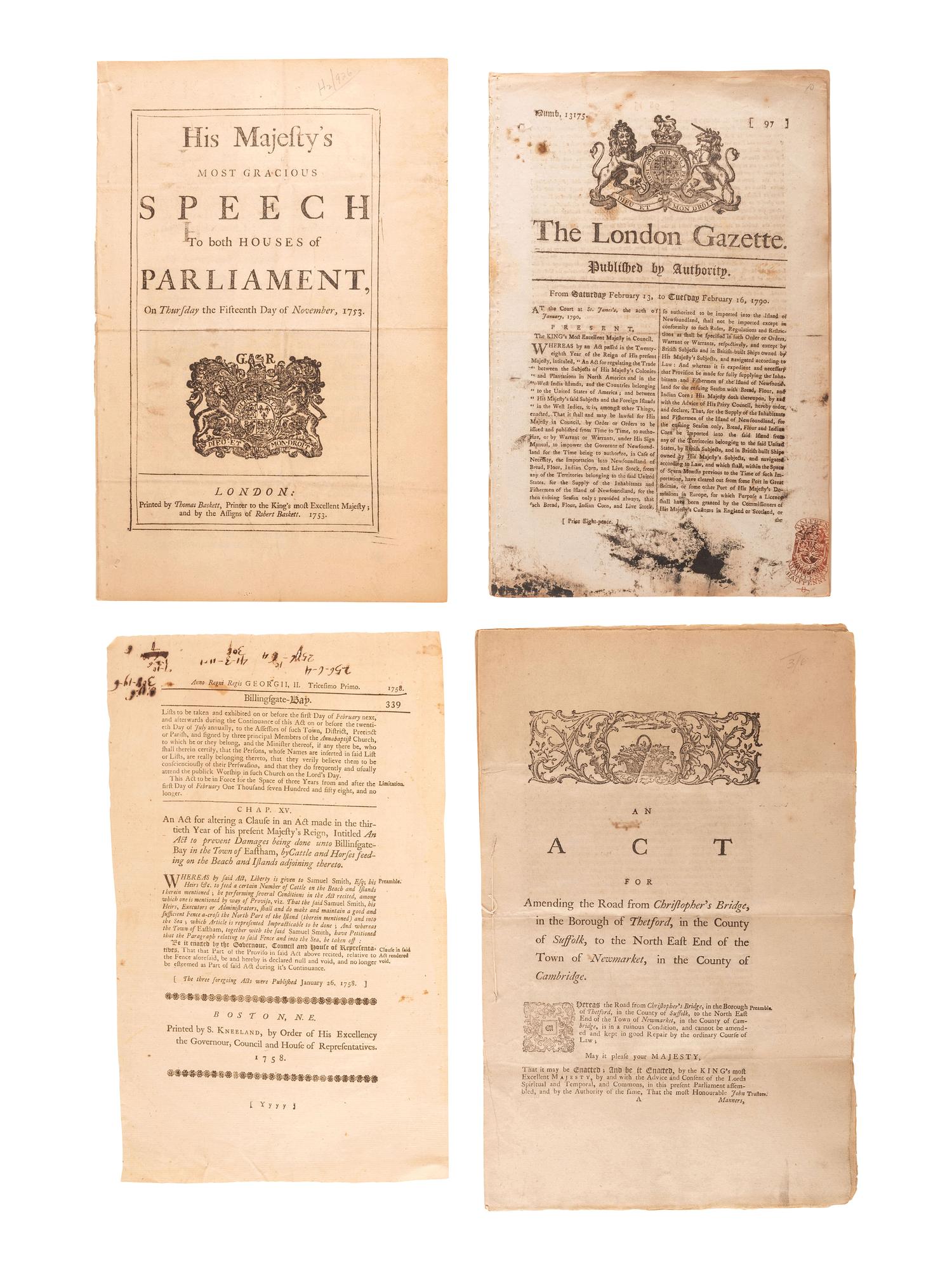 [POLITICS]. A large group of 17th and 18th-century British pamphlets and ephemera.