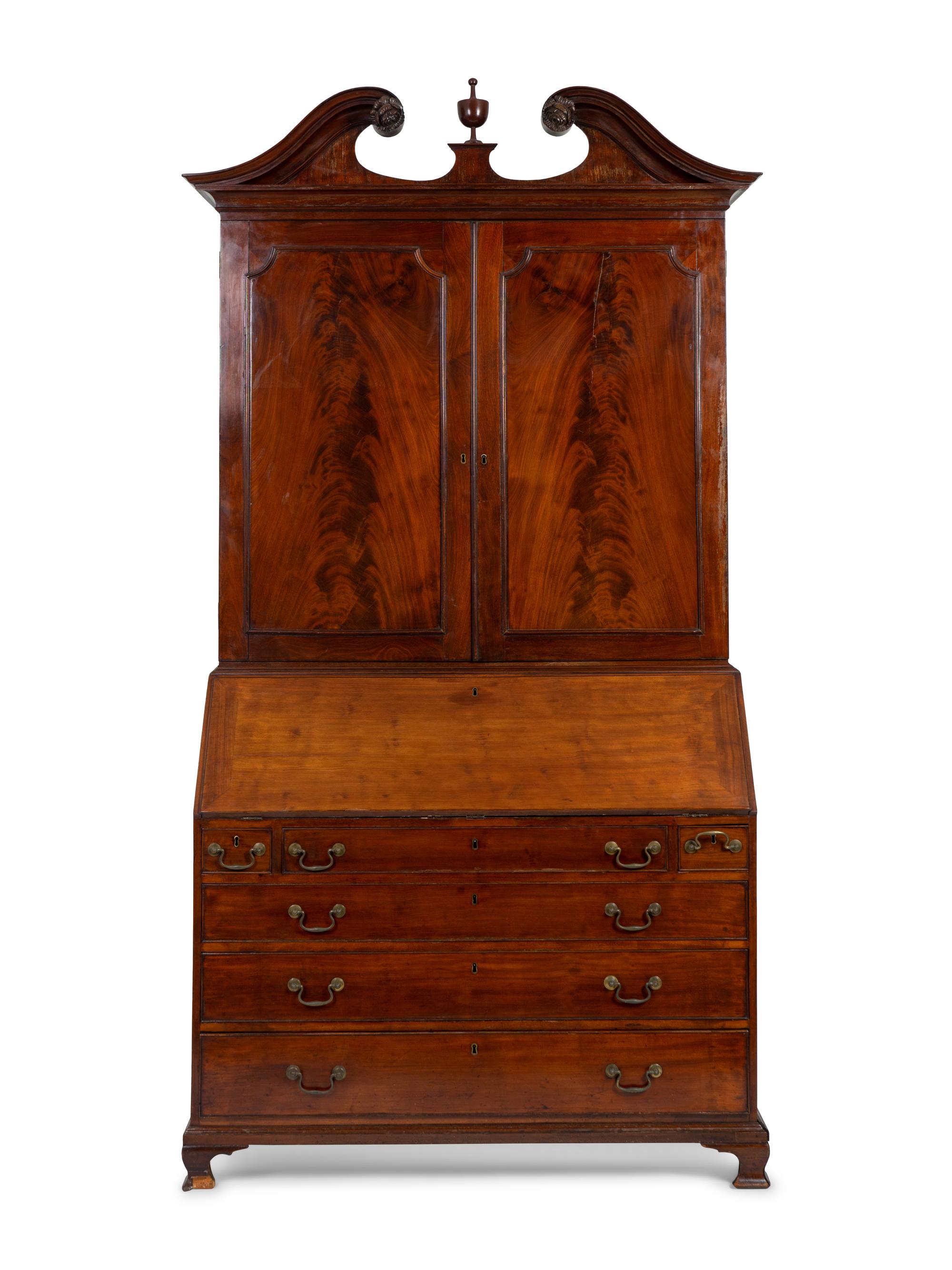 A George III Mahogany Secretary Bookcase — LATE 18TH CENTURY