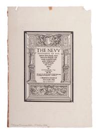 [BIBLE LEAVES - ENGLISH - 16TH CENTURY]. A group of 9 Bible leaves in English, comprising: