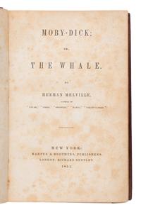 Melville, Herman (1819-1891). Moby Dick, or, The Whale . New York: Harper & Brothers, 1851.