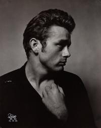 A pair of photographs depicting James Dean