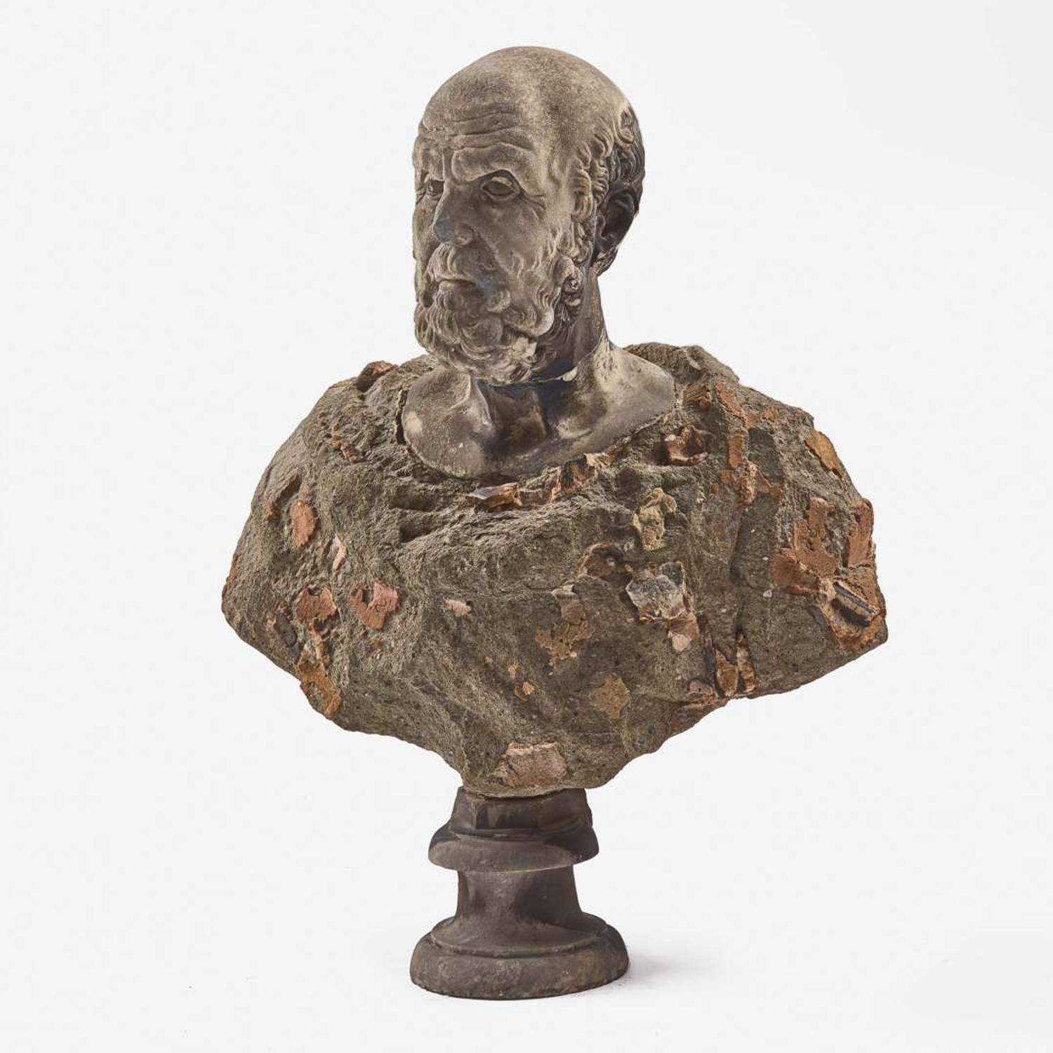 A Large Bust of a Roman Gentleman 19th century or earlier