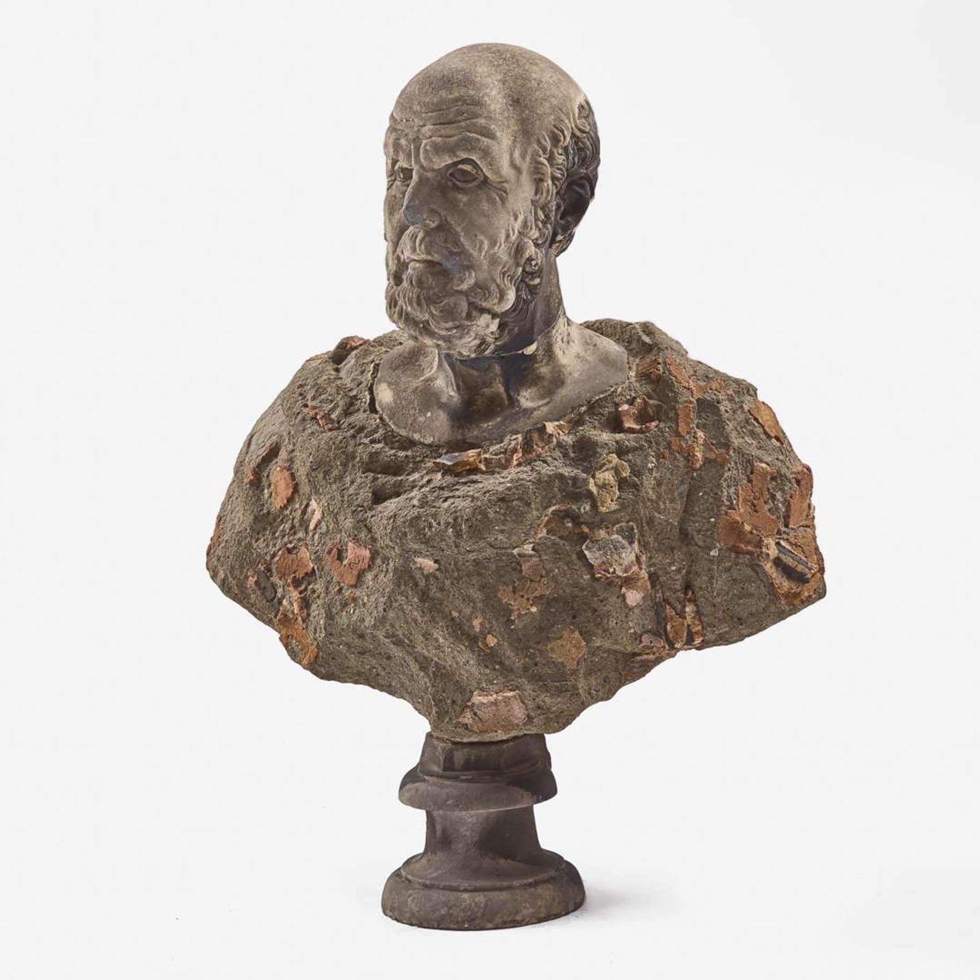 A Large Bust of a Roman Gentleman 19th century or earlier