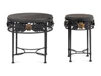 Two Mario Papperzini 'Amalfi' Stone-Top Side Tables